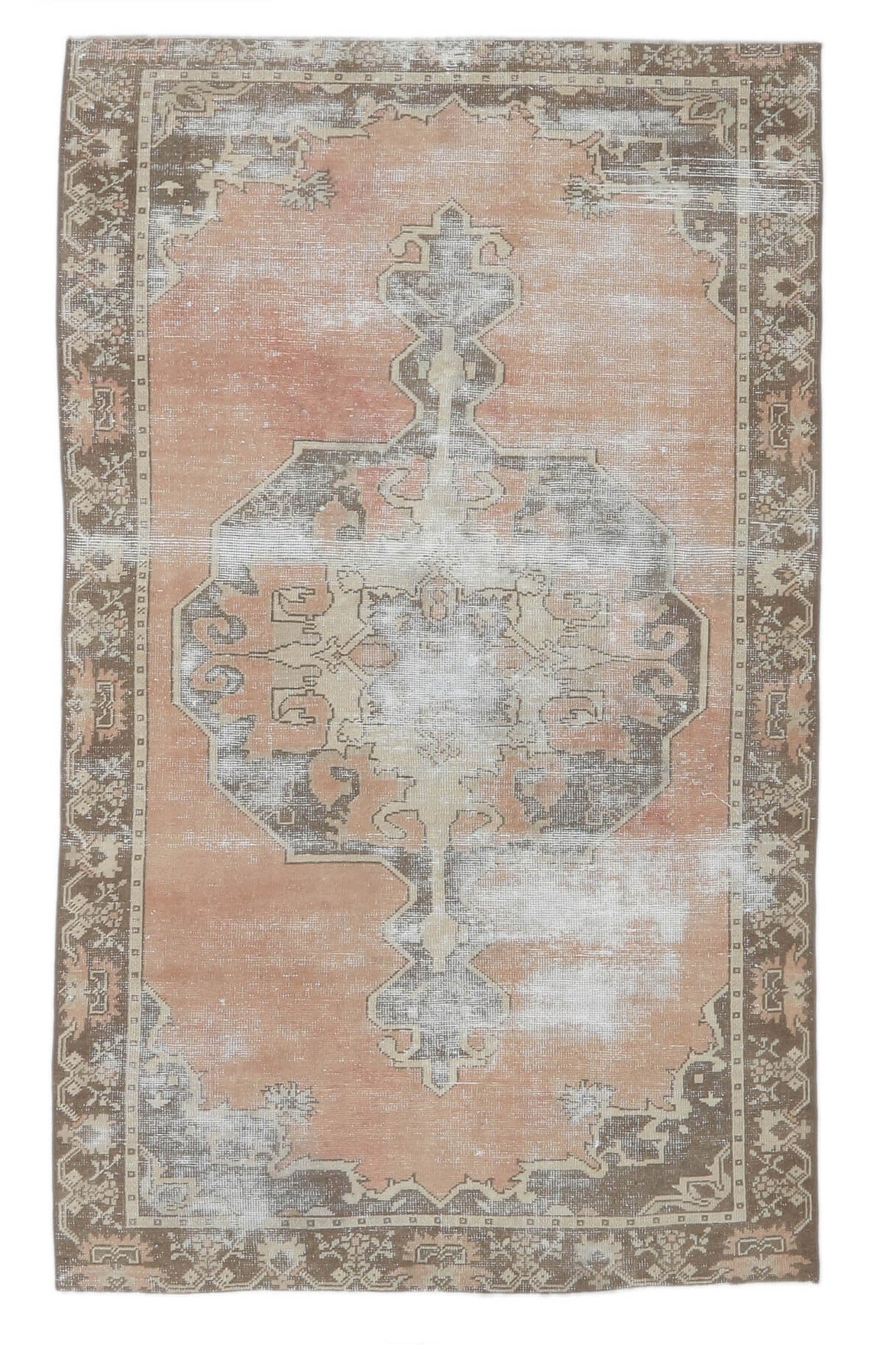 5x8 Vintage Handmade Oriental Distressed Area Rug