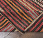 One-of-a-kind 1960s Anatolian vintage kilim rug in wool, 5'5" x 7'11"