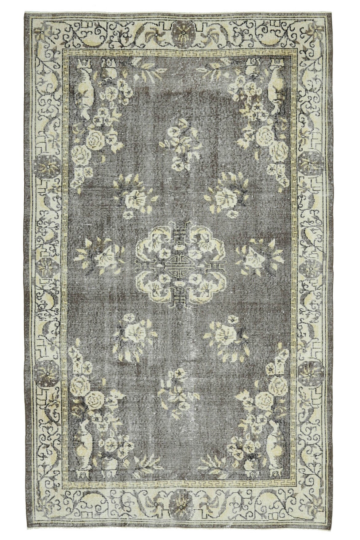 5x9 Handmade Vintage Oushak Area Rug