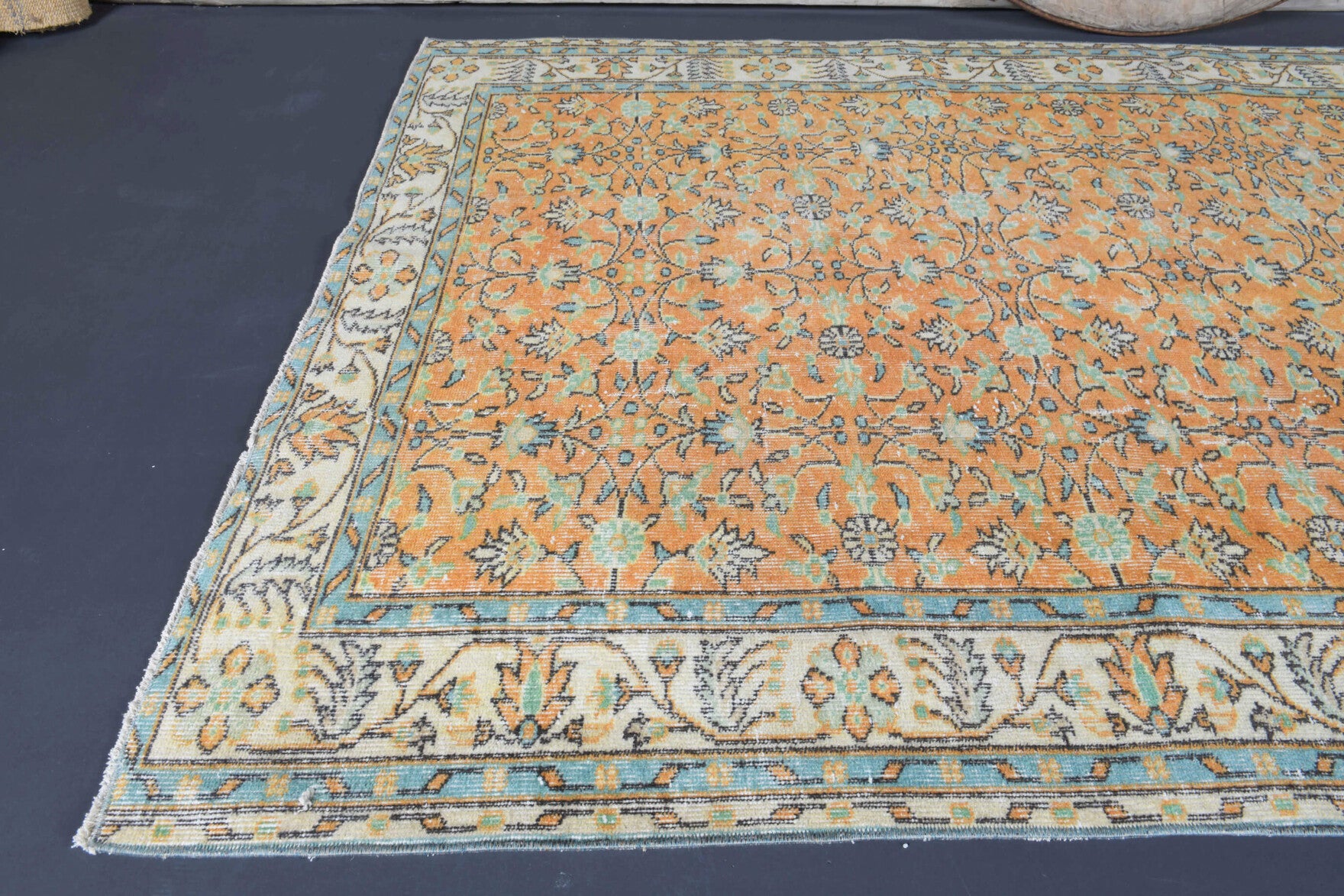 One-of-a-kind 1970s Anatolian vintage area rug in wool, 5'3" x 8'9"