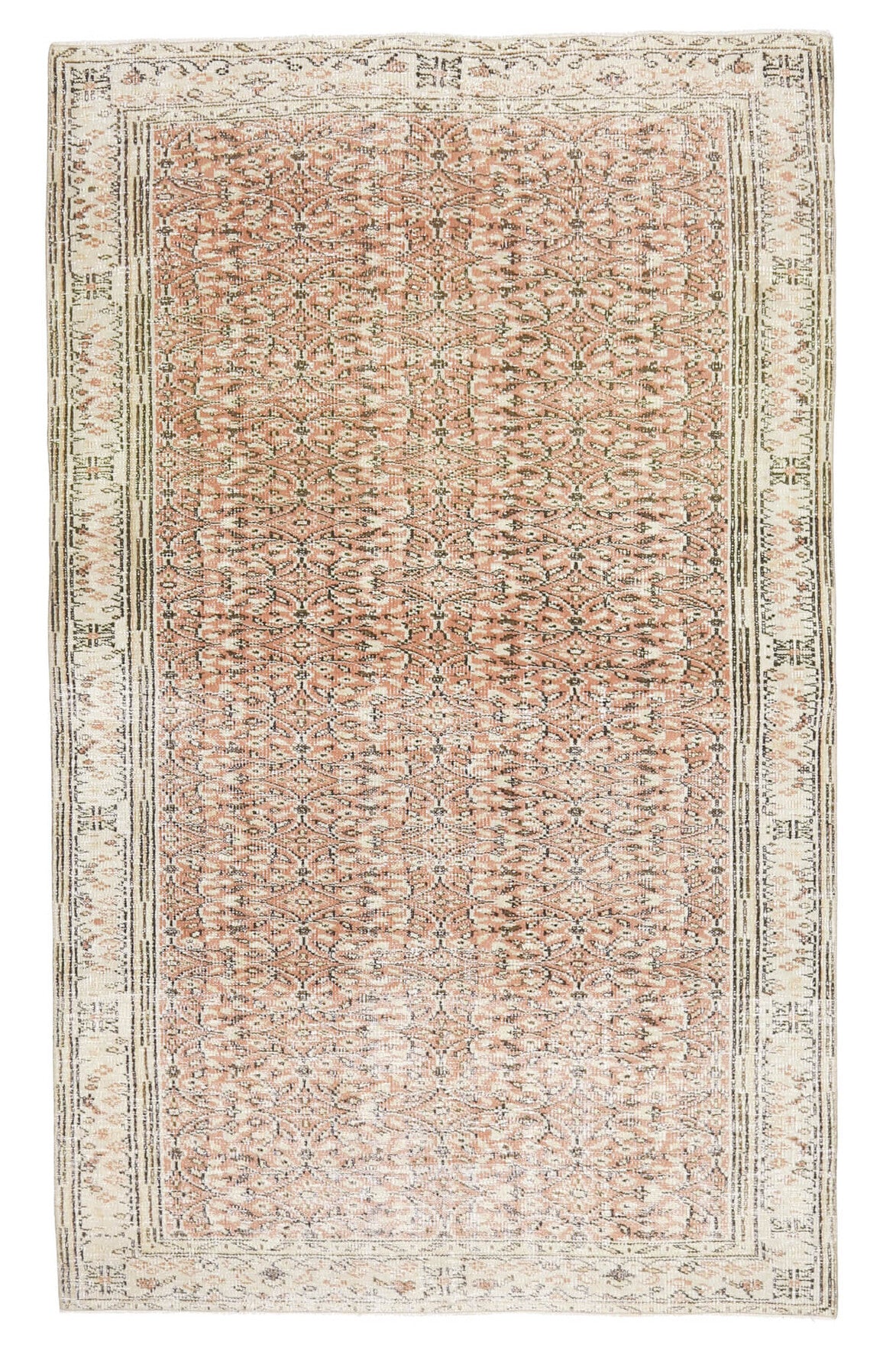 5x9 Semi-Antique Vintage Hereke Area Rug