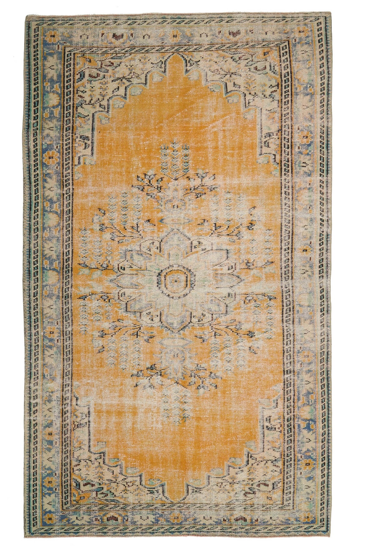 5x9 Handmade Vintage Anatolian Area Rug