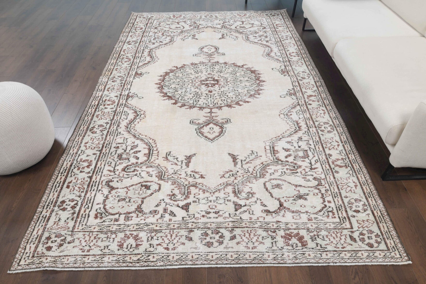 One-of-a-kind 1970s Anatolian vintage area rug in wool, 6'2" x 9'11"
