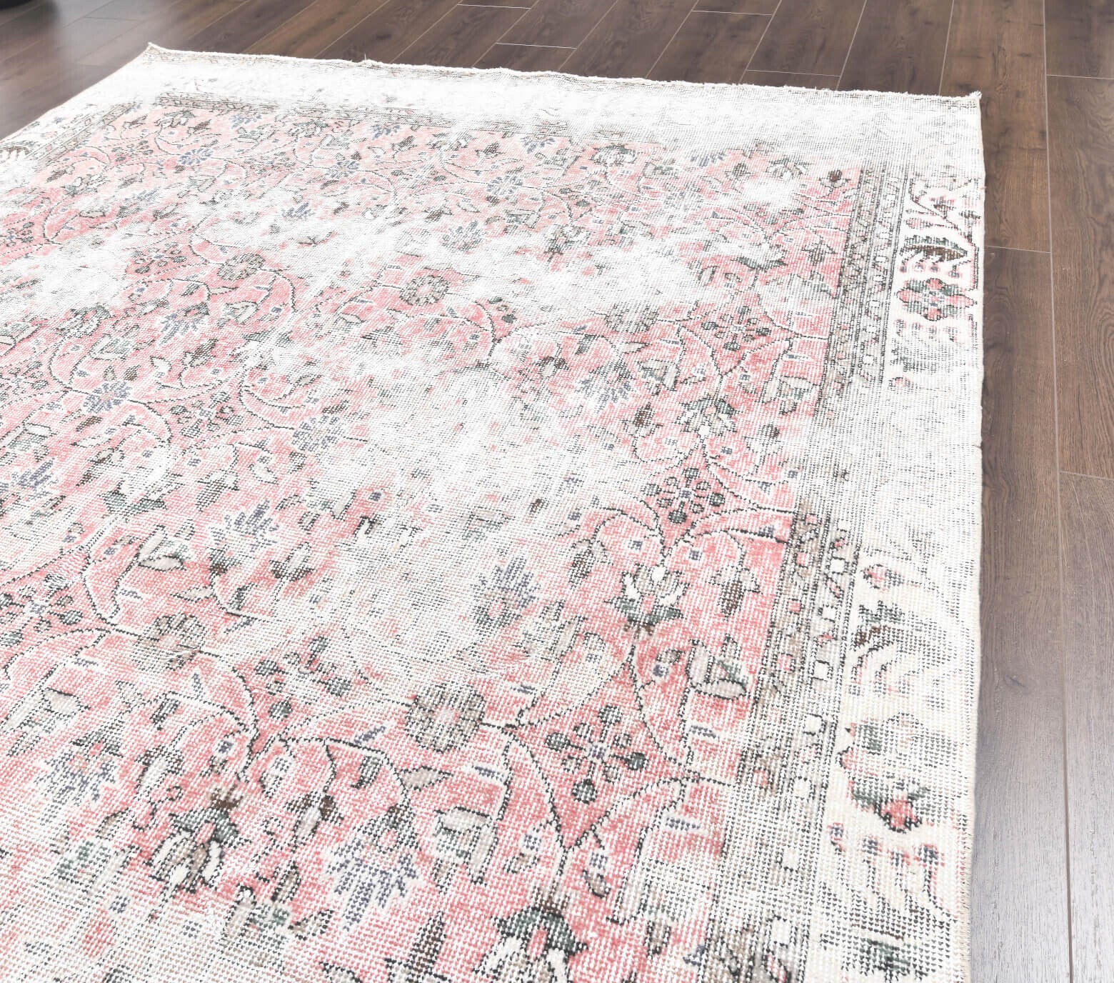 Vintage Pink Hereke Area Rug