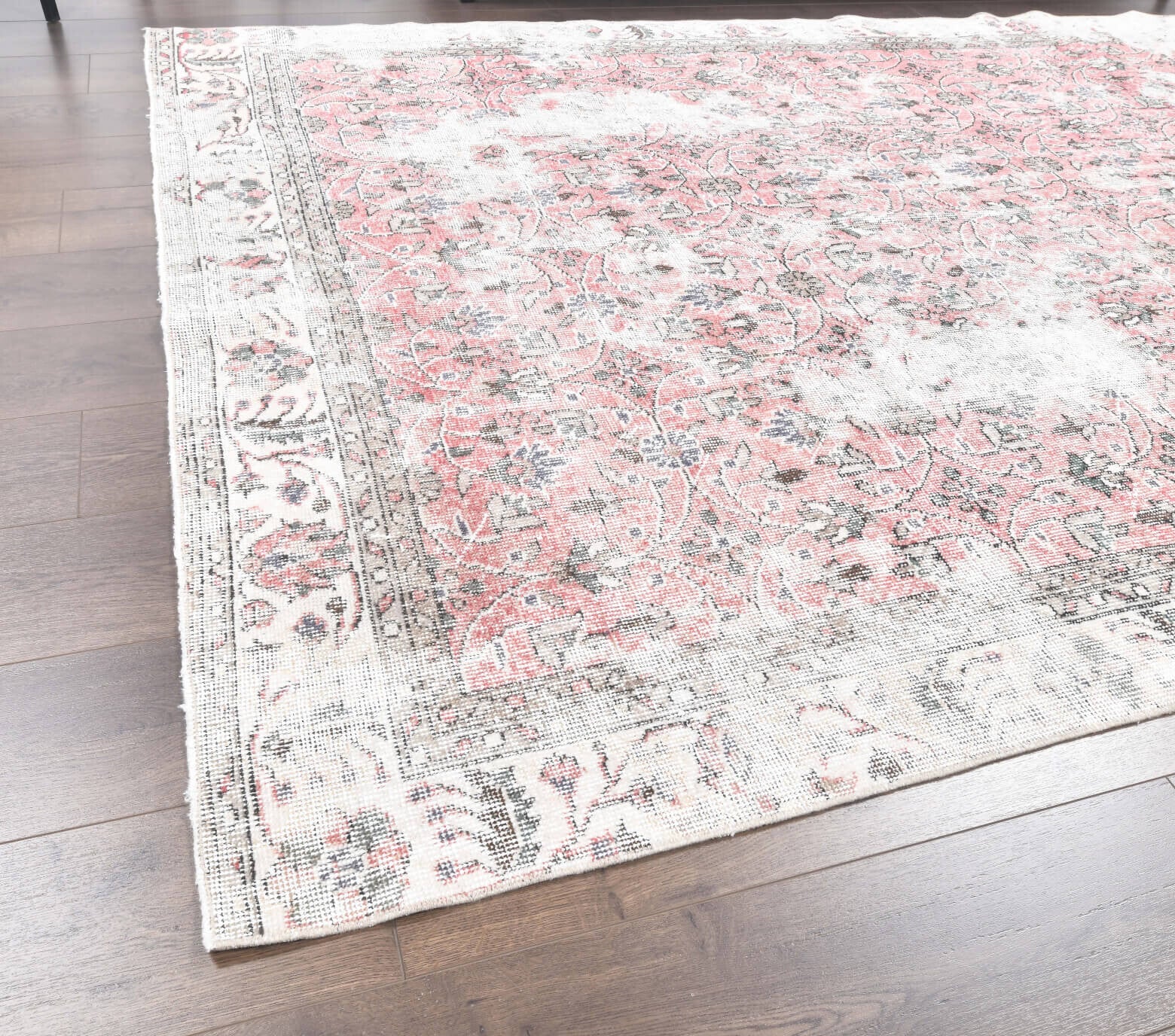 Vintage Pink Hereke Area Rug