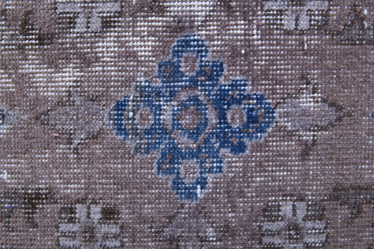 Distressed Oushak Vintage Area Rug