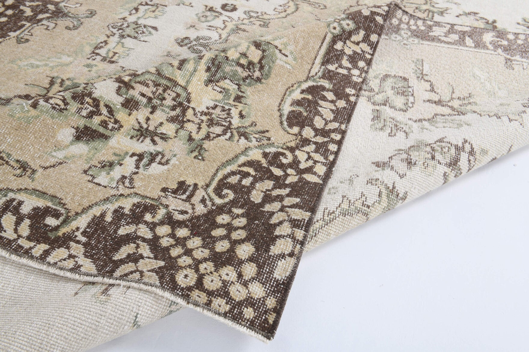 182x295 cm vintage Anatolian area rug – Zerafetgul, low pile, wool