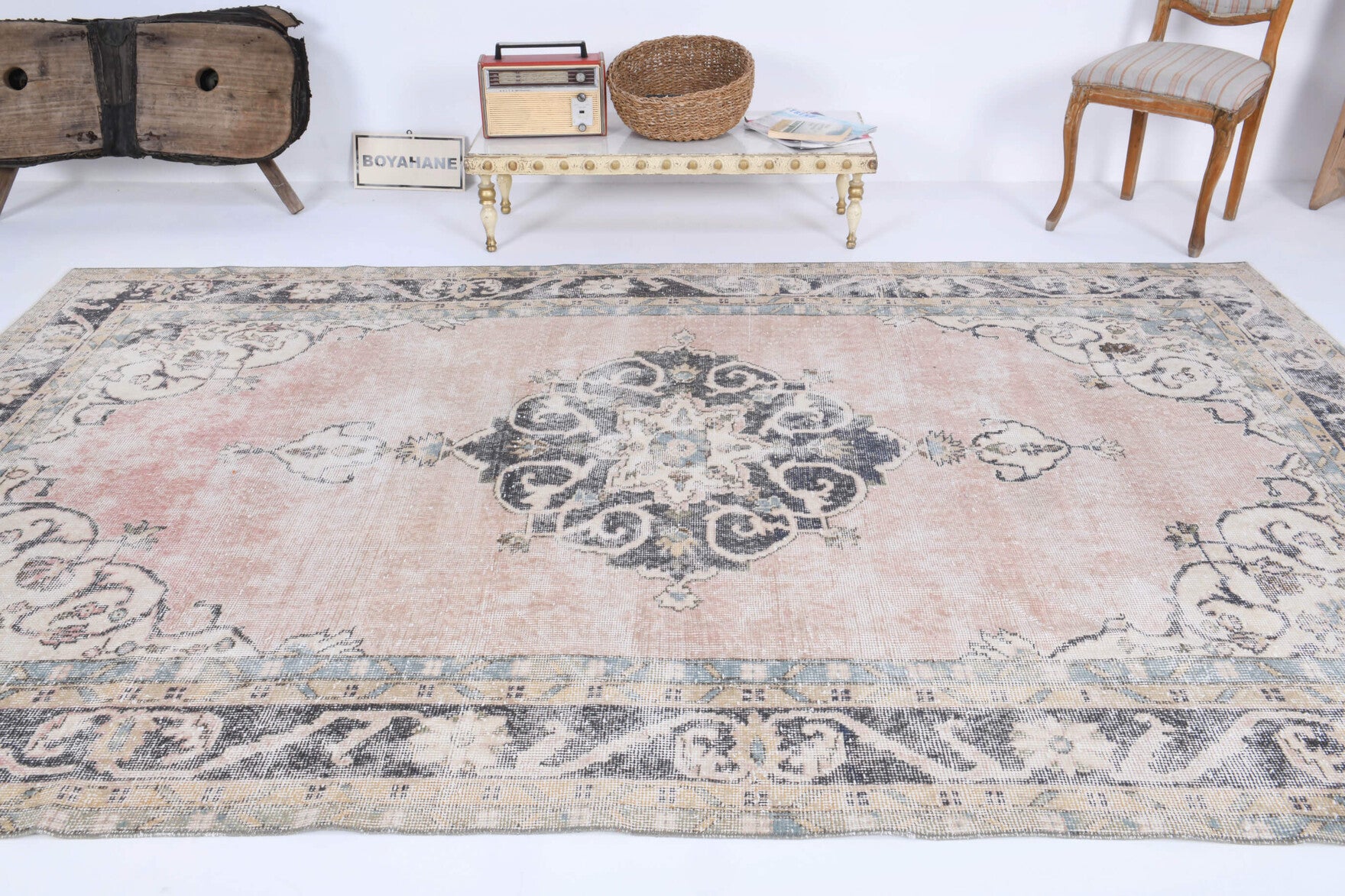 One-of-a-kind 1970s Anatolian vintage area rug in wool, 6'4" x 10'2"