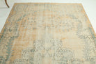 Birgul rug: 1950s handmade Anatolian rug with oriental motifs and cotton backing
