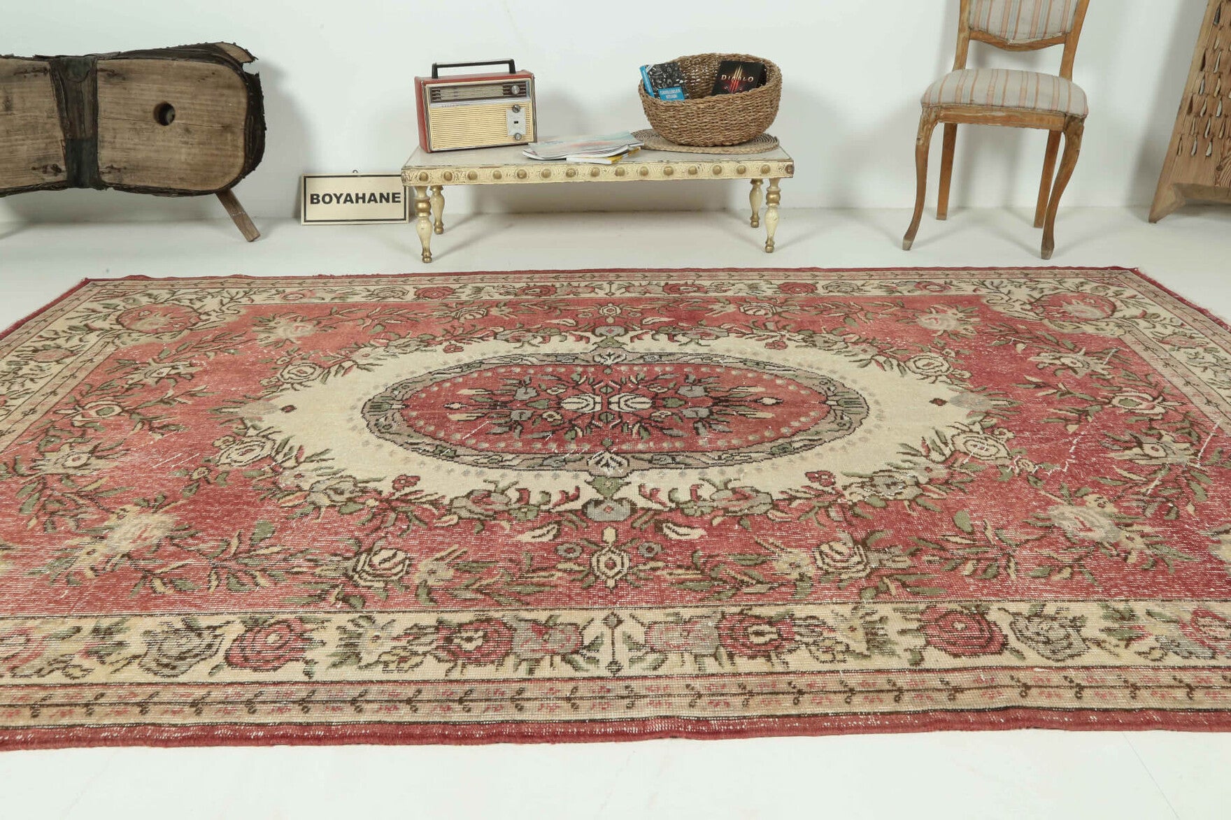 Vintage Oushak Area Rug