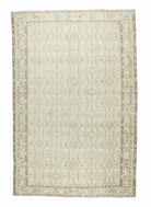 Vintage Beige Floral Hereke Area Rug