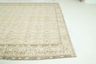Vintage Beige Floral Hereke Area Rug