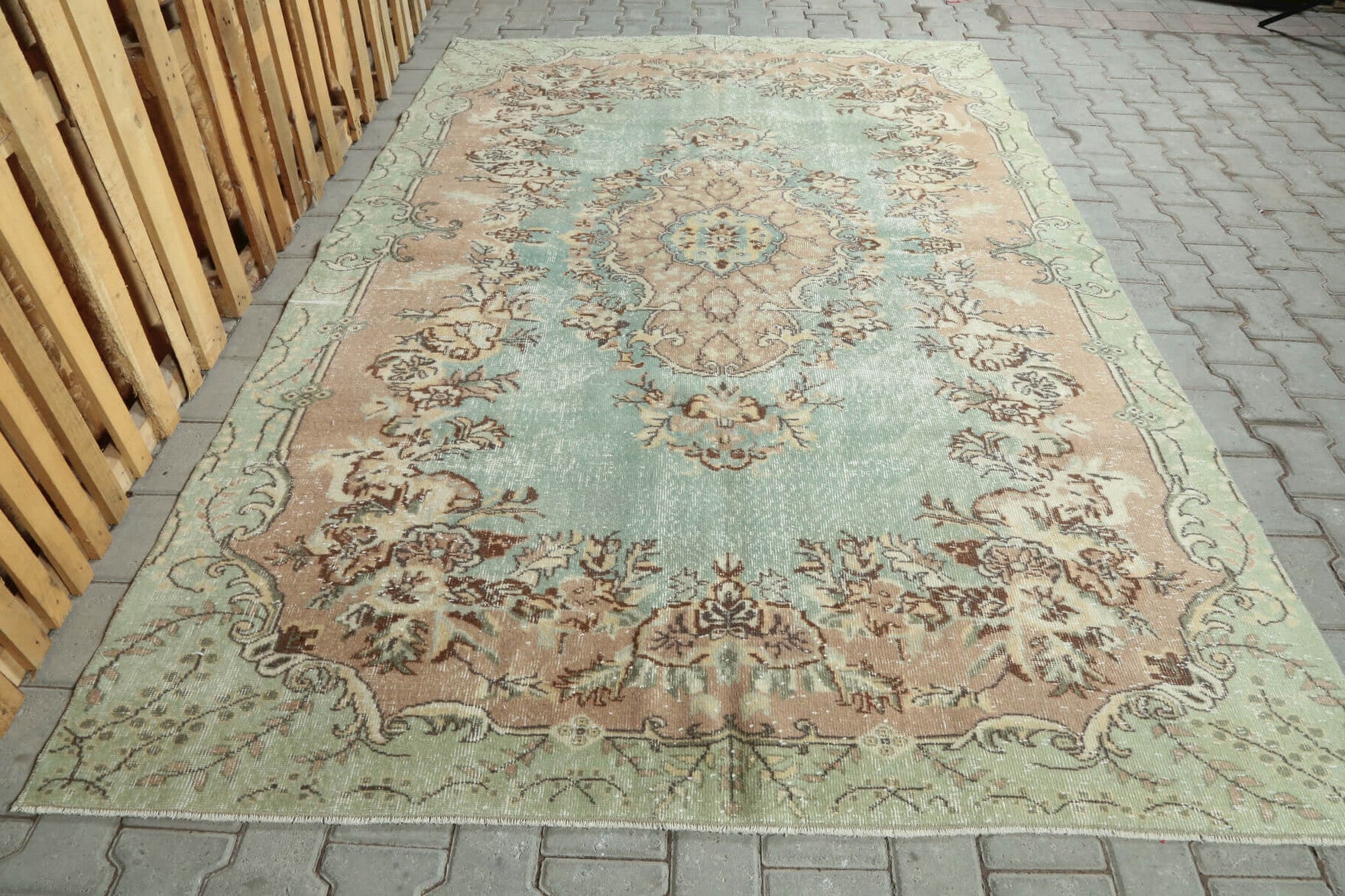 Vintage Oushak Area Rug