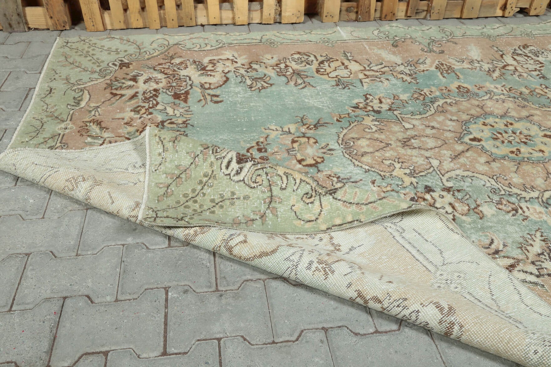Vintage Oushak Area Rug