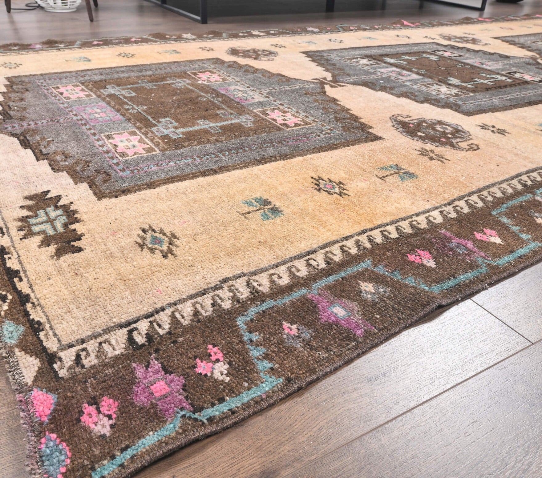 Oushak Vintage Large Area Rug