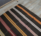 6x7 Vintage Handmade Striped Kilim Area Rug