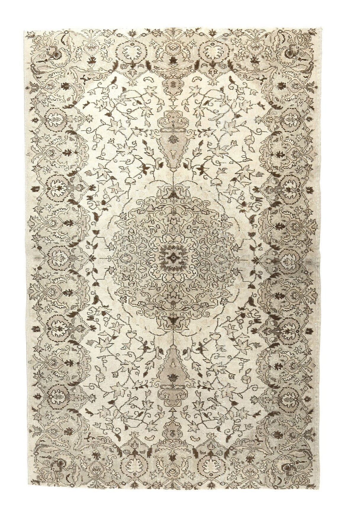 Asteropnoe Vintage Anatolain Area Rug – 5'9" x 8'3" (175x251 cm) wool area rug handmade in Anatolia, Turkey