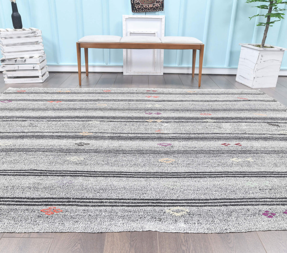 Vintage Kilim Large Area Rug