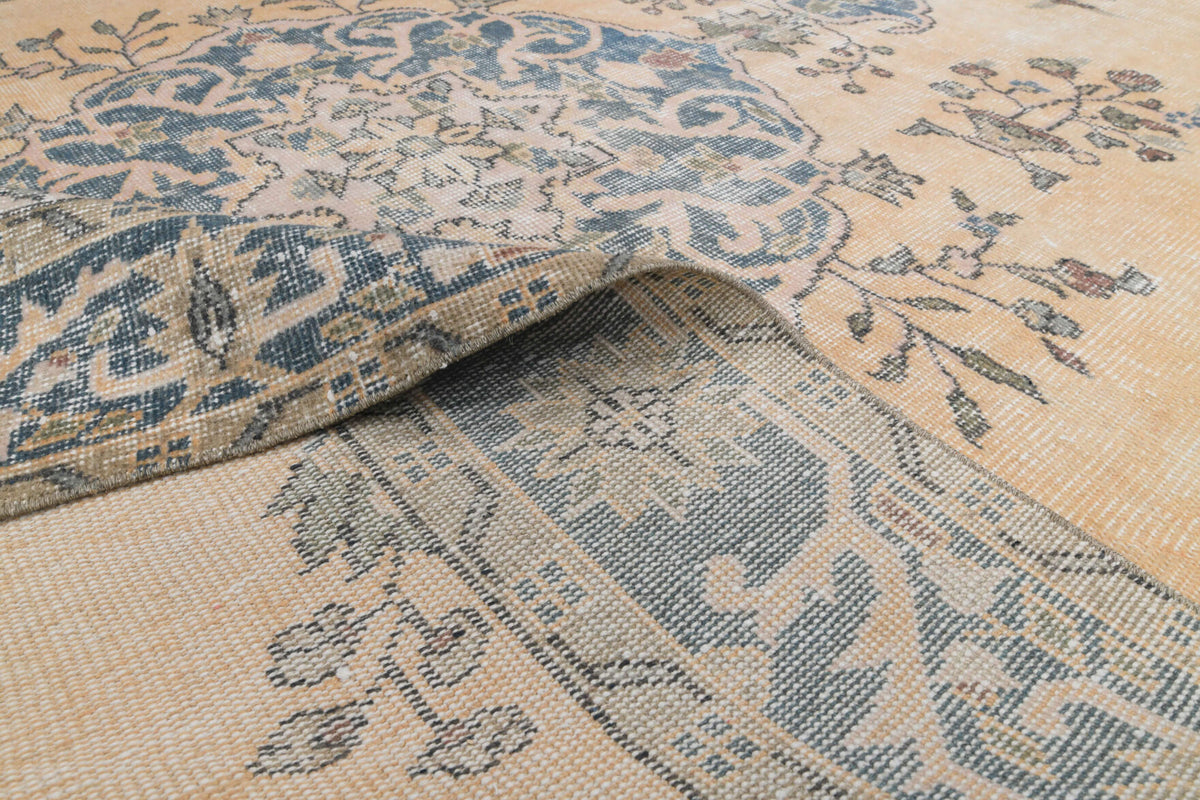 6x9 Handmade Vintage Oushak Area Rug