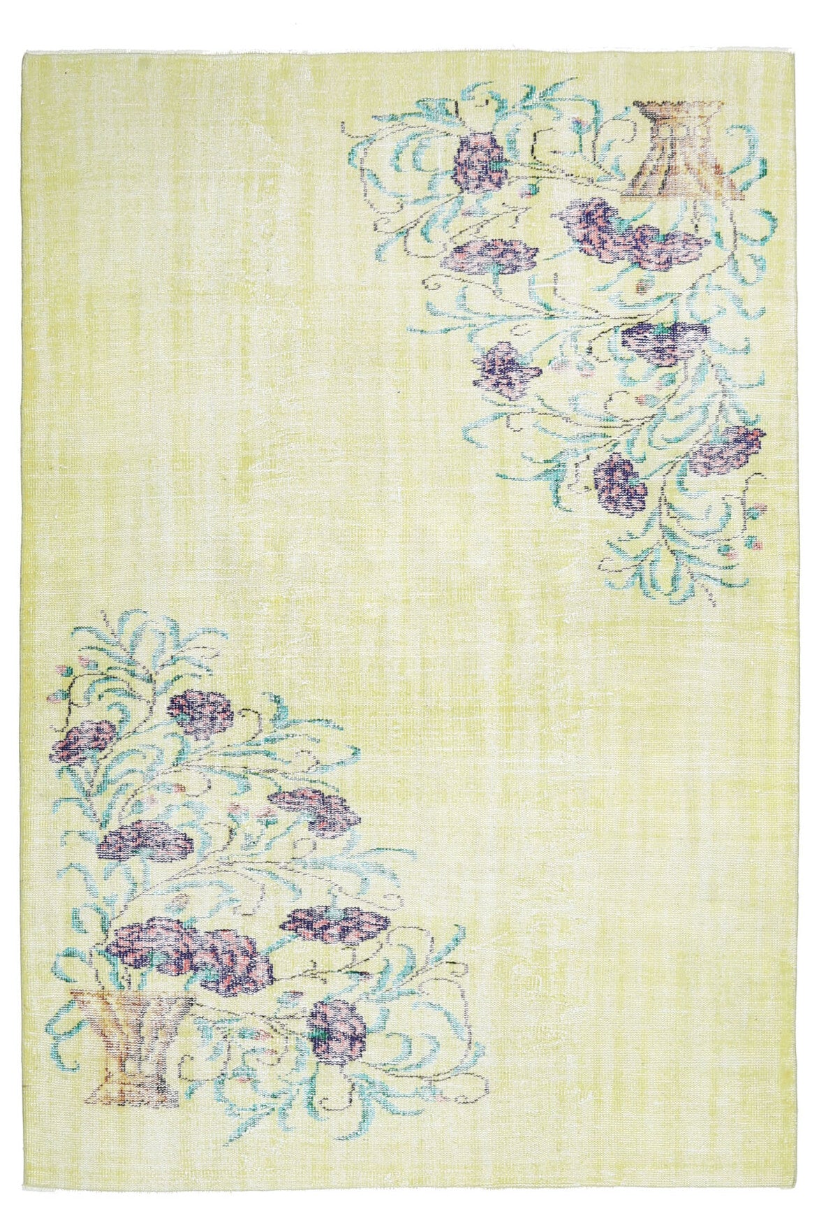 6x9 Handmade Vintage Area Oushak Rug