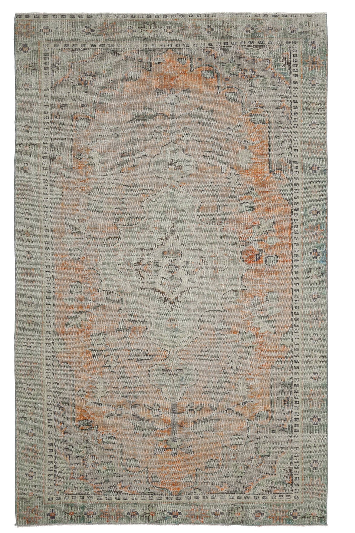 6x9 Handmade Antique Area Anatolian Rug