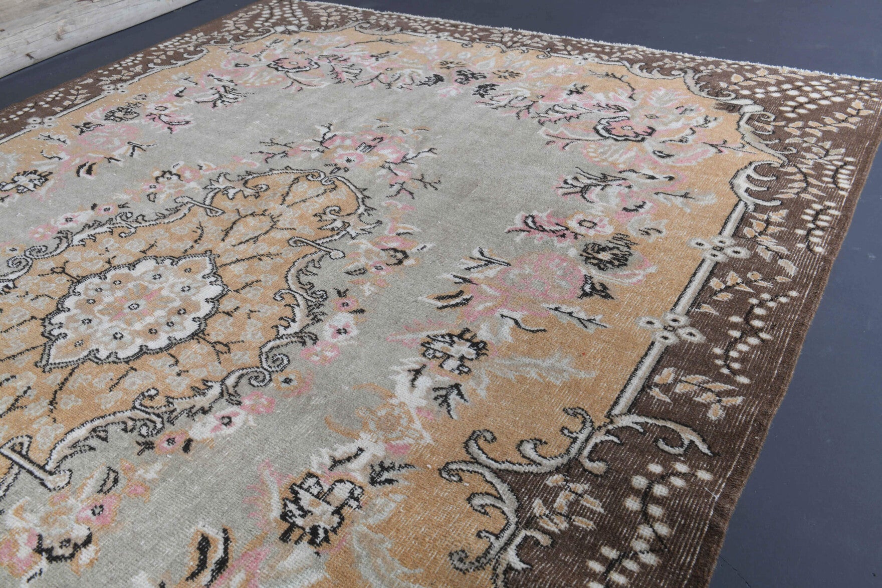 180x265 cm vintage Anatolian area rug – Goncapare, low pile, wool