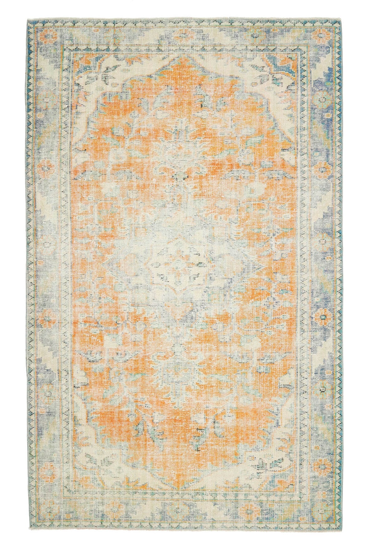 6x9 Antique Oriental Anatolian Area Rug