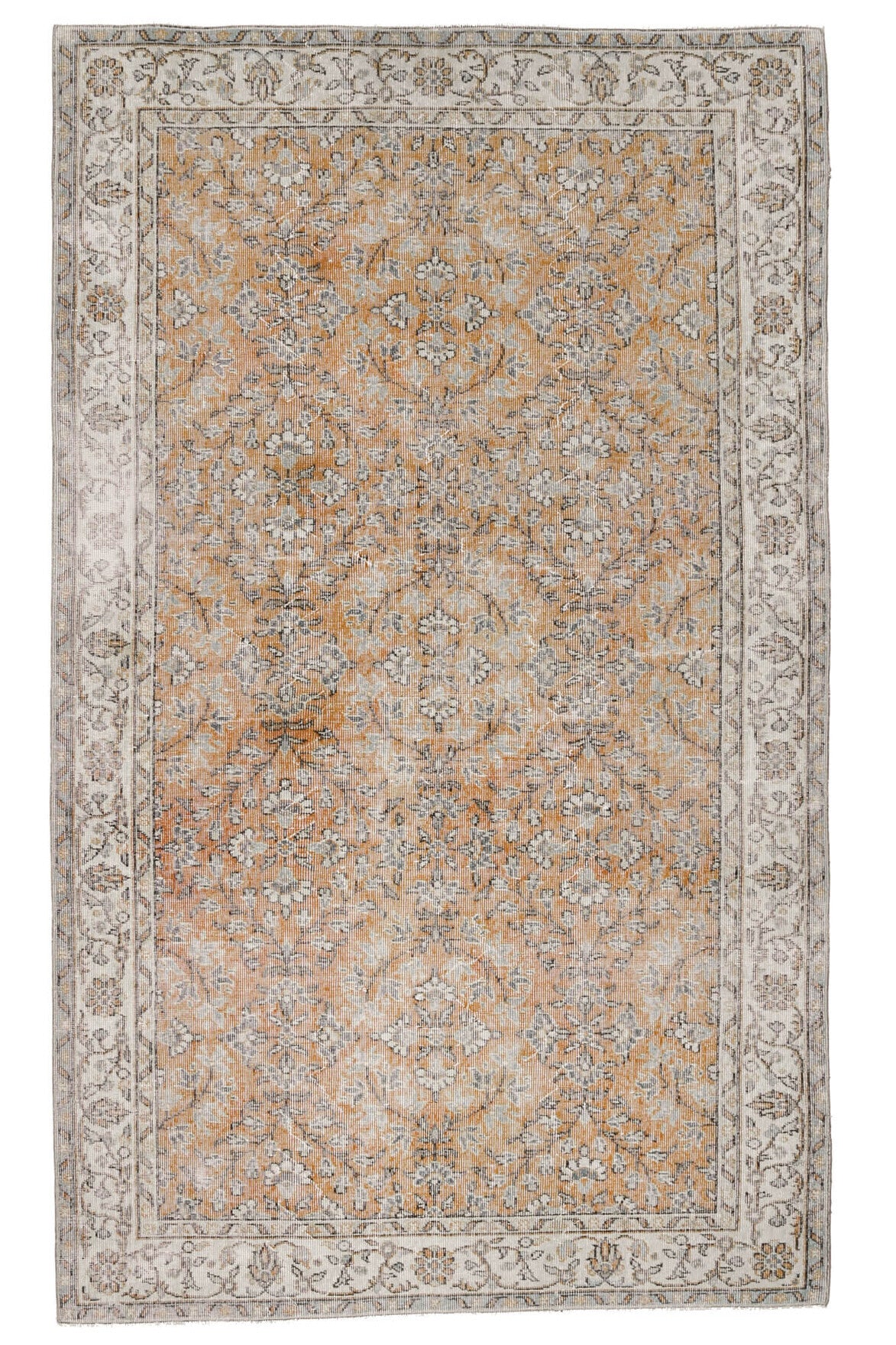 Vintage Turkish Area Hereke Rug