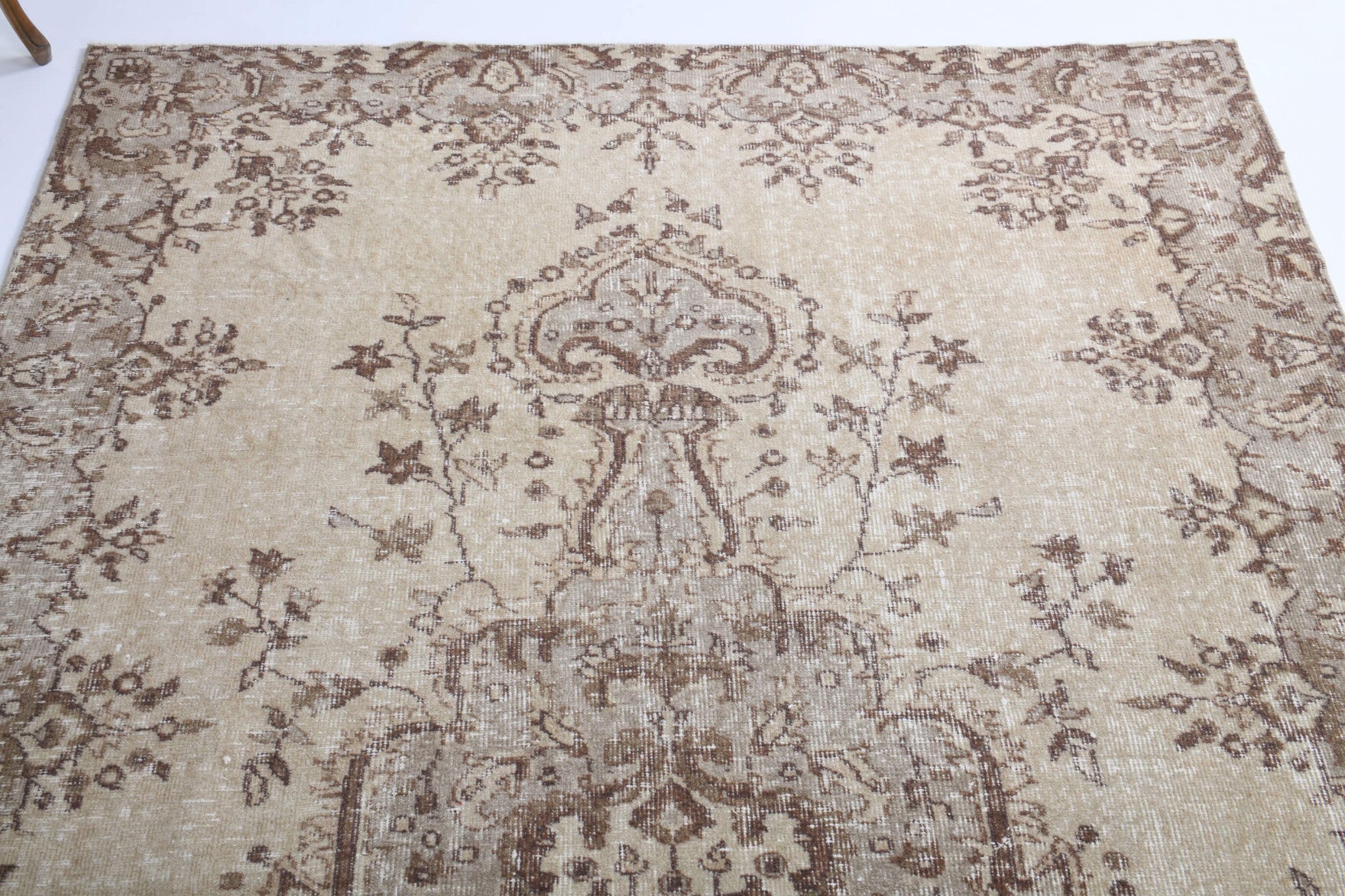 One-of-a-kind 1970s Anatolian vintage area rug in wool, 5'10" x 8'11"