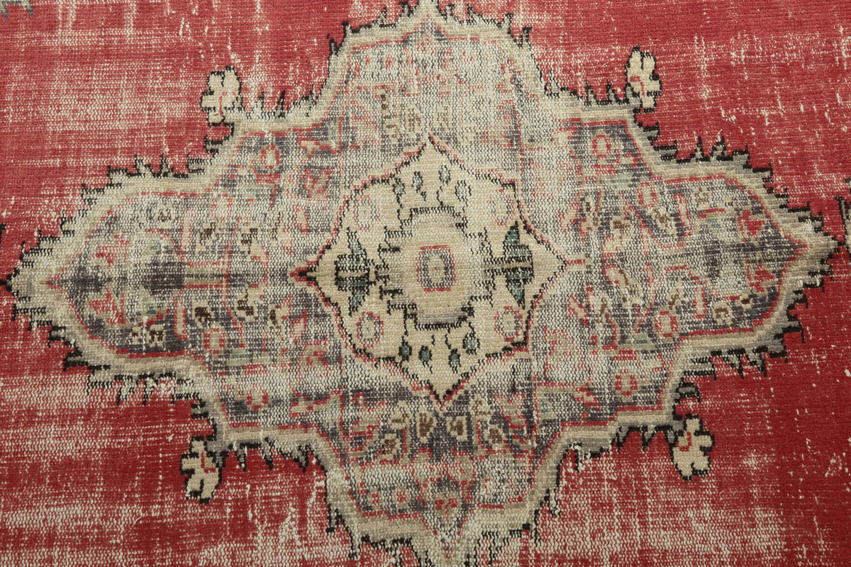 Vintage Red Anatolian Area Rug
