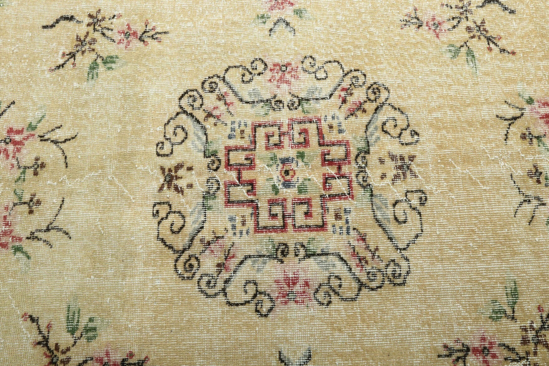 177x276 cm vintage Anatolian area rug – Berilruh, low pile, wool