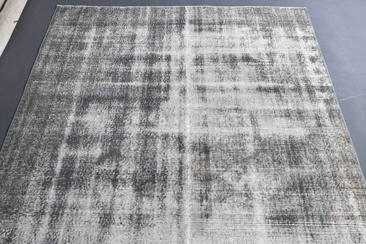 Vintage Distressed Gray Area Rug