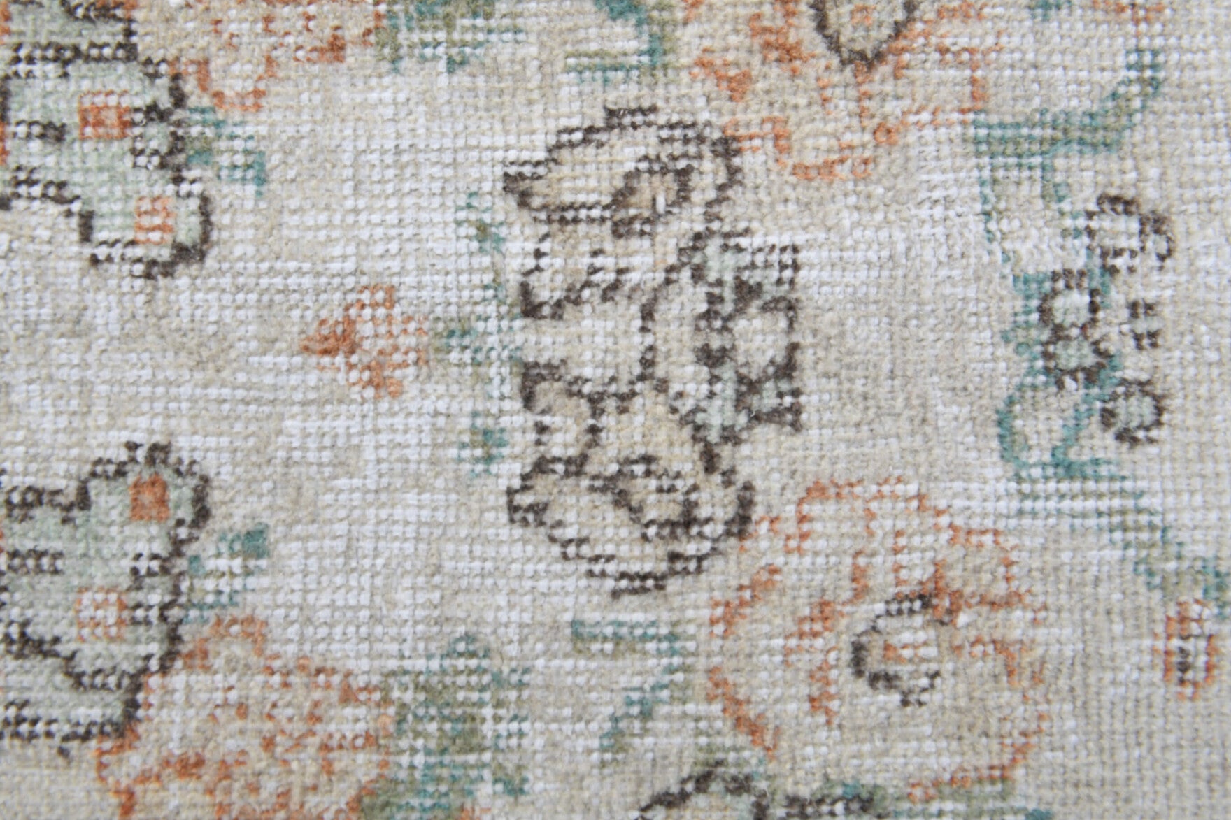 Vintage Bordered Area Hereke Rug