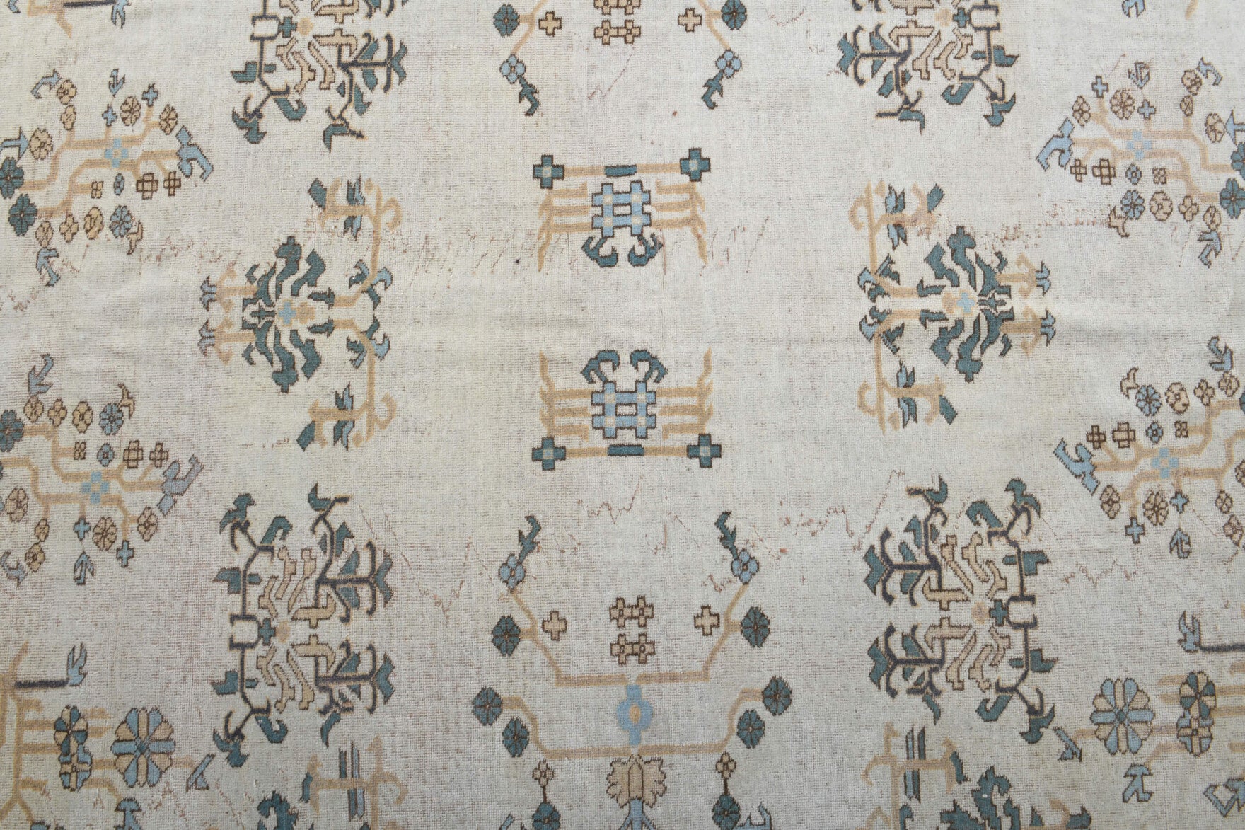 One-of-a-kind 1970s Anatolian vintage area rug in wool, 7' x 9'10"