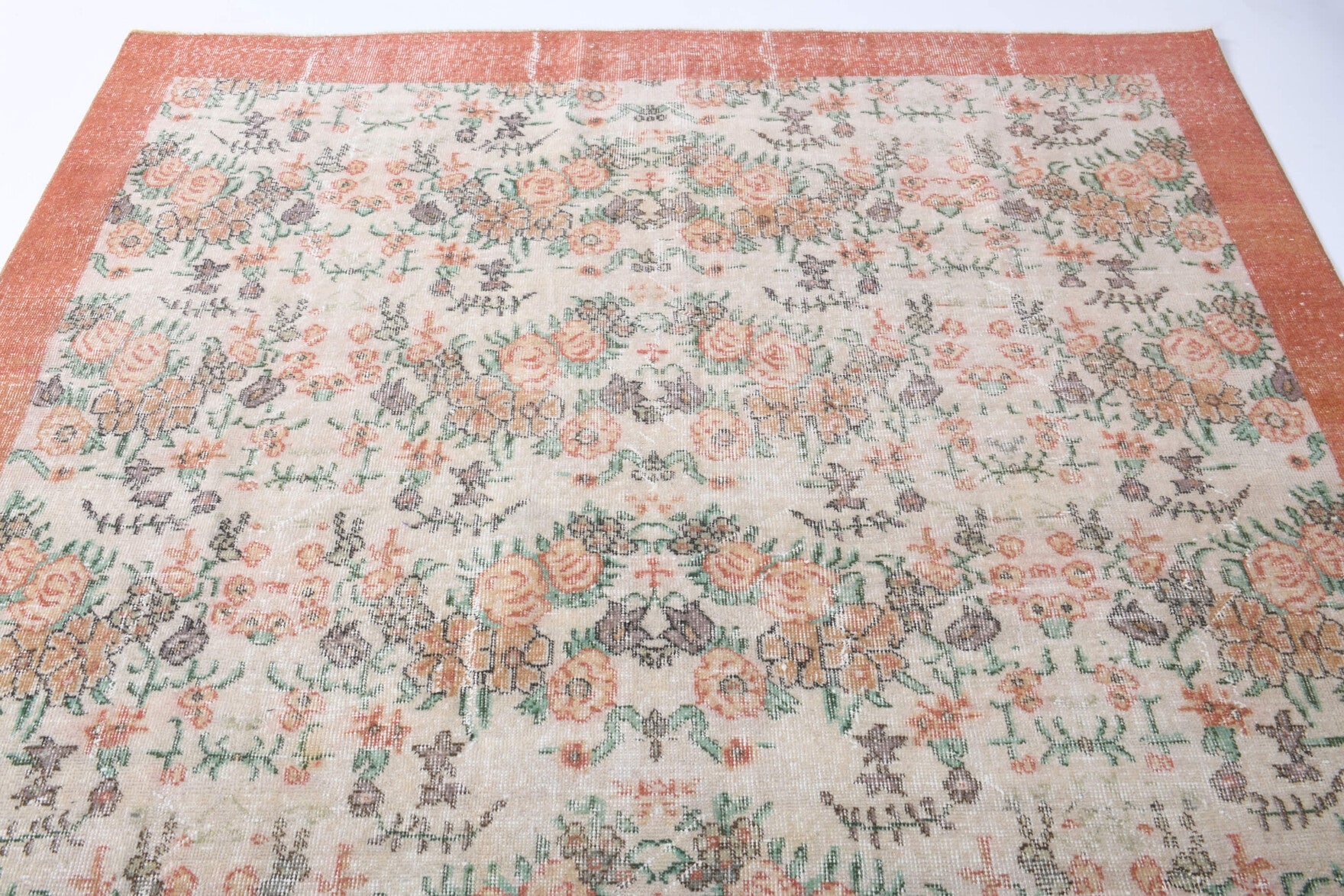 209x308 cm vintage Anatolian area rug – Zuhreruh, low pile, wool