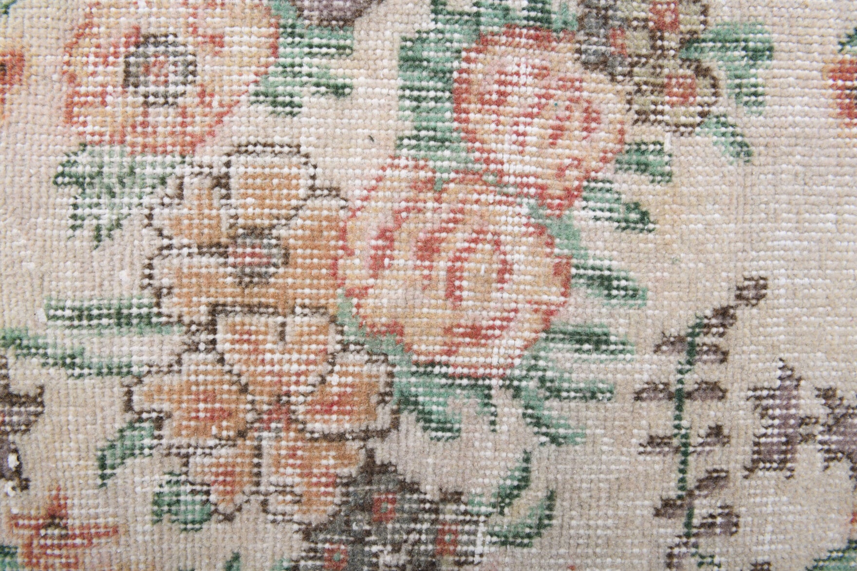 Authentic Anatolian vintage area rug (1970s) with ikat design – one-of-a-kind at Fame Rugs