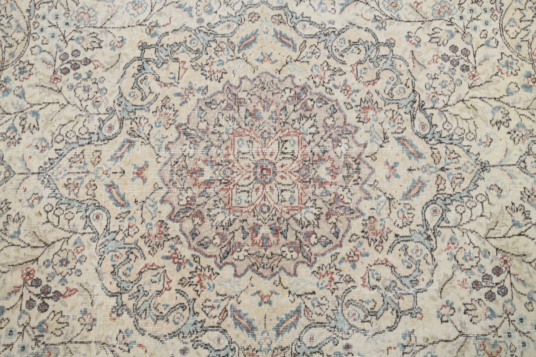 One-of-a-kind 1970s Anatolian vintage area rug in wool, 7'1" x 10'6"