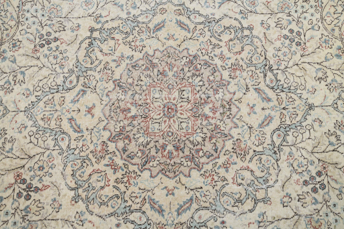 One-of-a-kind 1970s Anatolian vintage area rug in wool, 7'1" x 10'6"