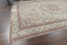 Ianthesthene rug: 1970s handmade Anatolian rug with floral motifs and cotton backing