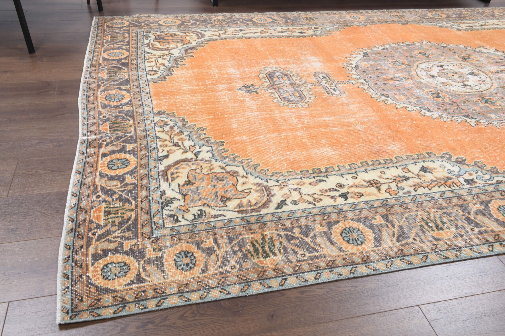 One-of-a-kind 1970s Anatolian vintage area rug in wool, 6'8" x 10'11"
