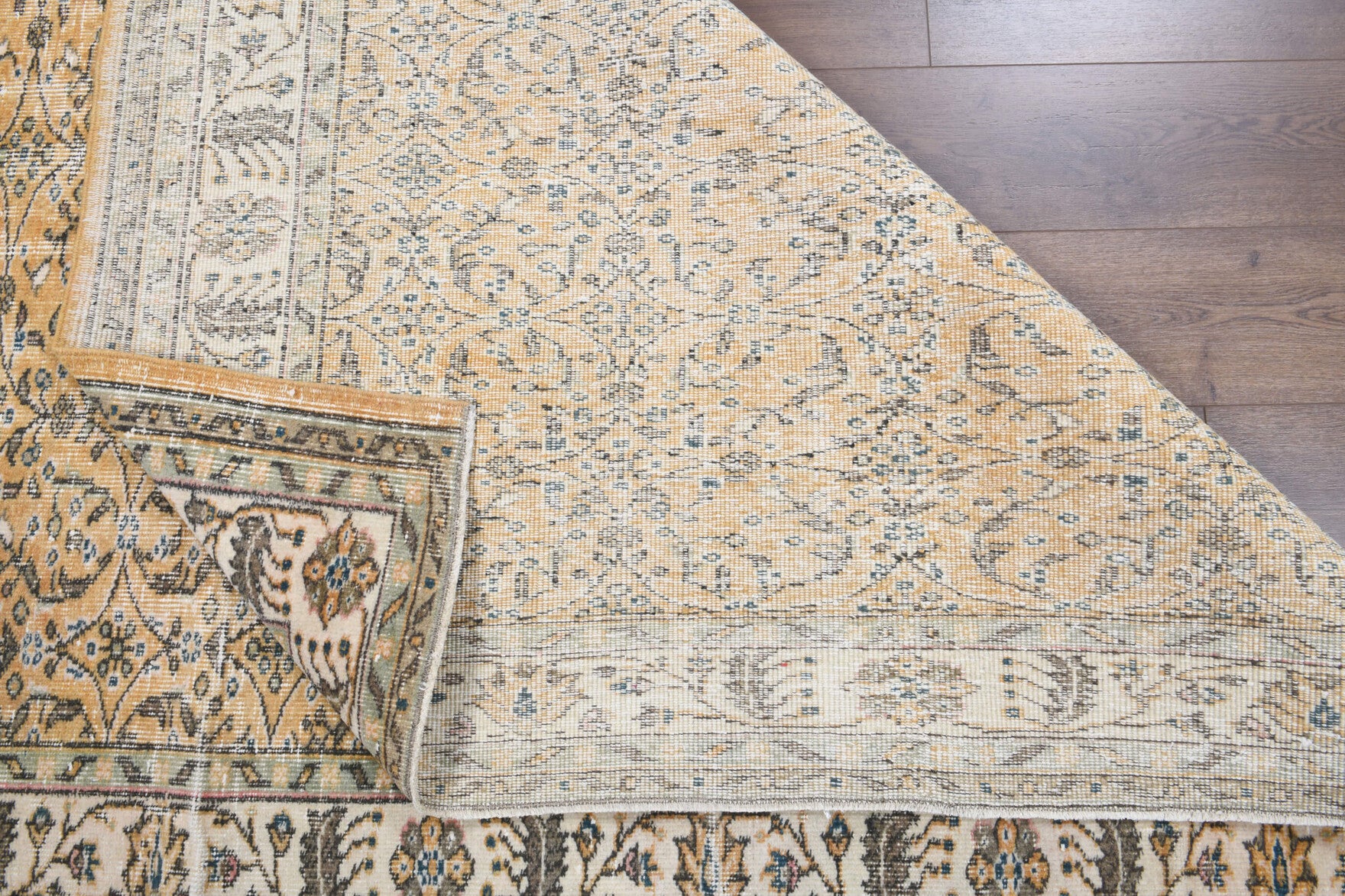 180x290 cm vintage Anatolian area rug – Bursa, low pile, – view 18