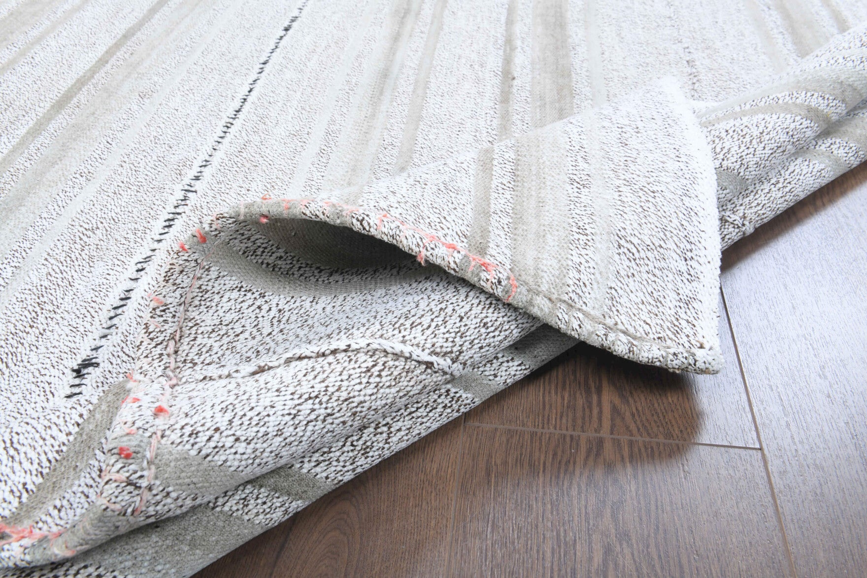 One-of-a-kind 1960s Anatolian vintage kilim rug in wool, 6'7" x 9'3"