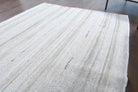 Authentic Anatolian vintage kilim rug (1960s) with striped design – one-of-a-kind at Fame Rugs