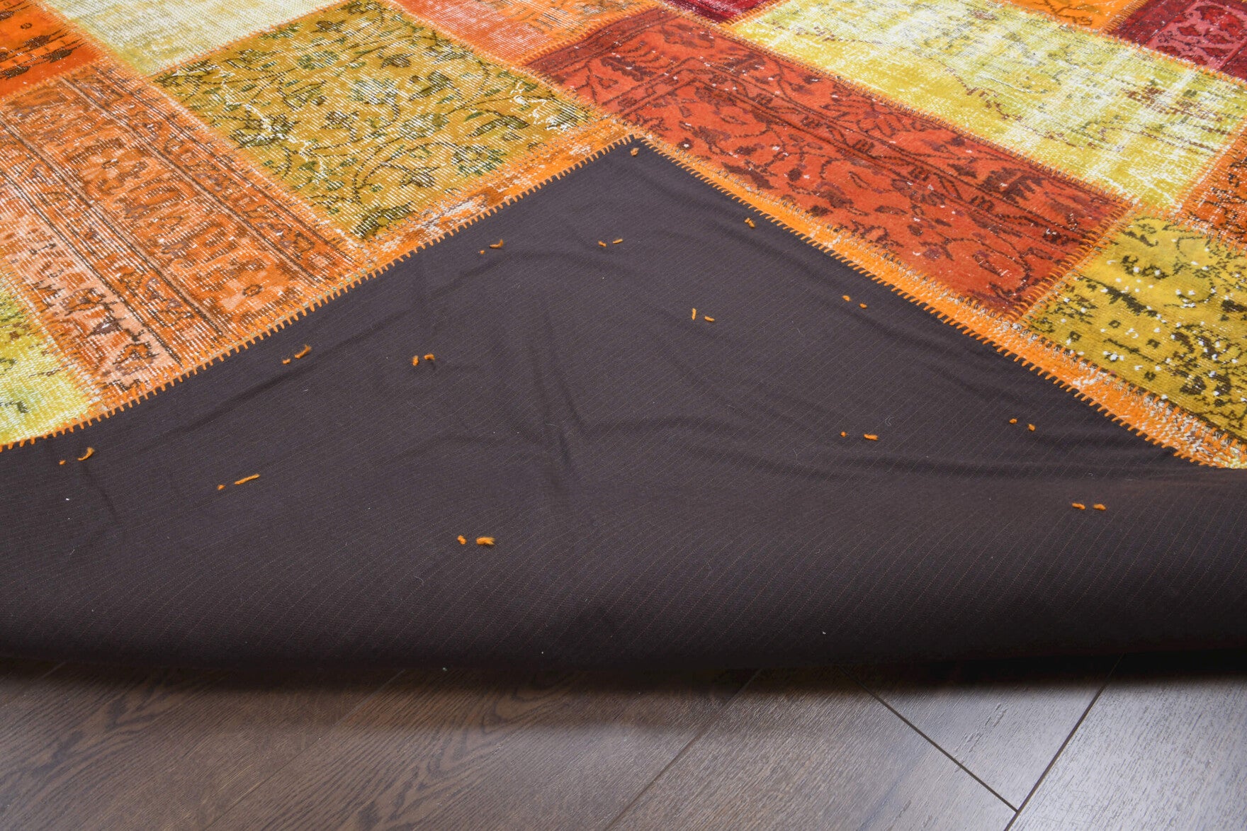 Handmade wool rug from Anatolia, Turkey – Vintage Patchwork Large Area Rug 8'3" x 9'11"