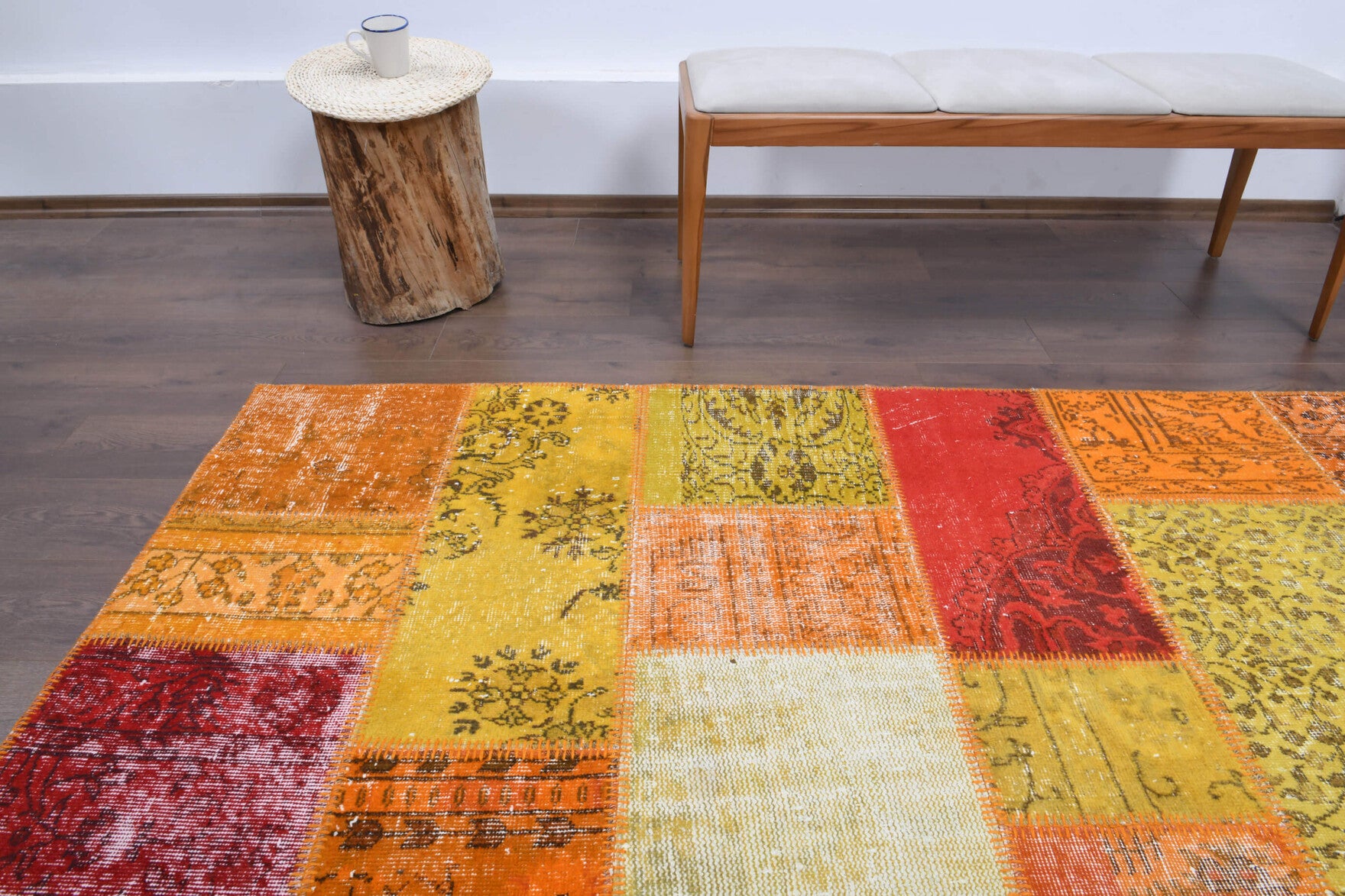 Anthophyllis – vintage tribal rug for living room or bedroom, 8'3" x 9'11" (252x301 cm)