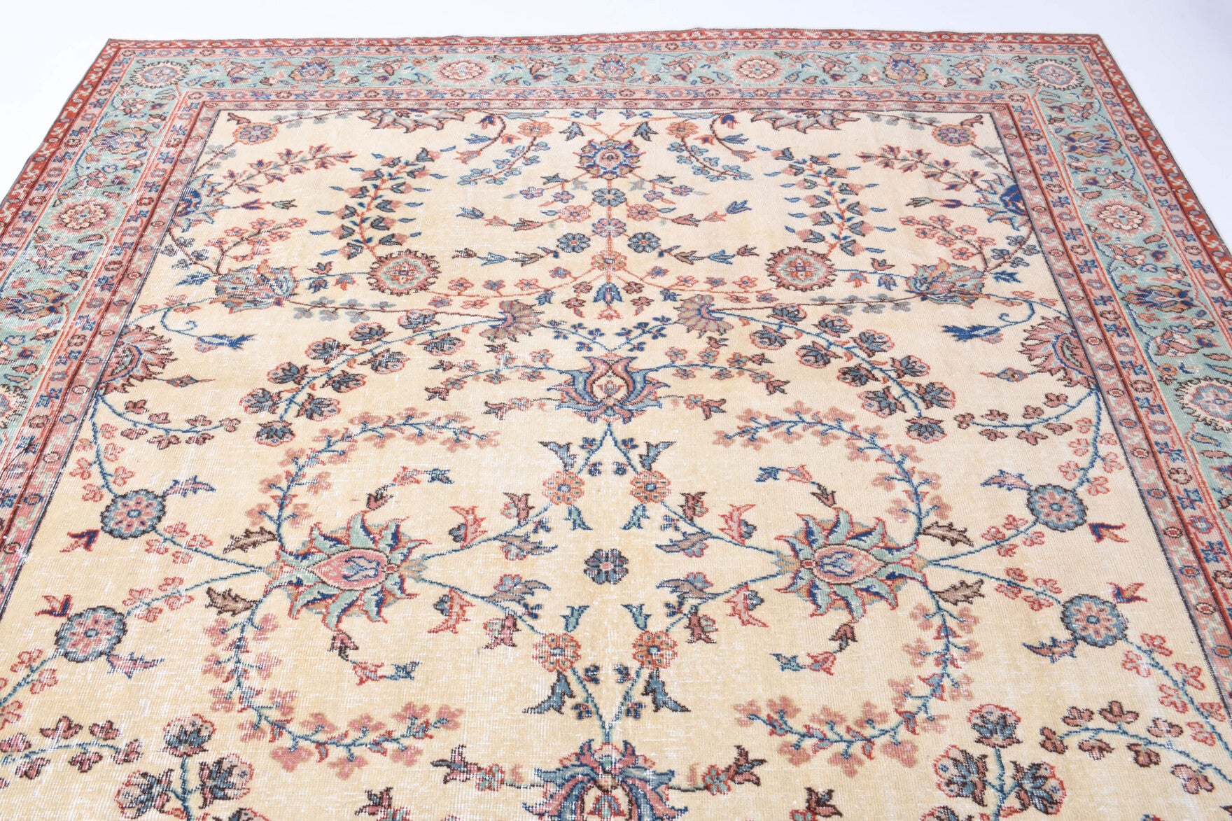 One-of-a-kind 1970s Anatolian vintage area rug in wool, 8'2" x 10'6"