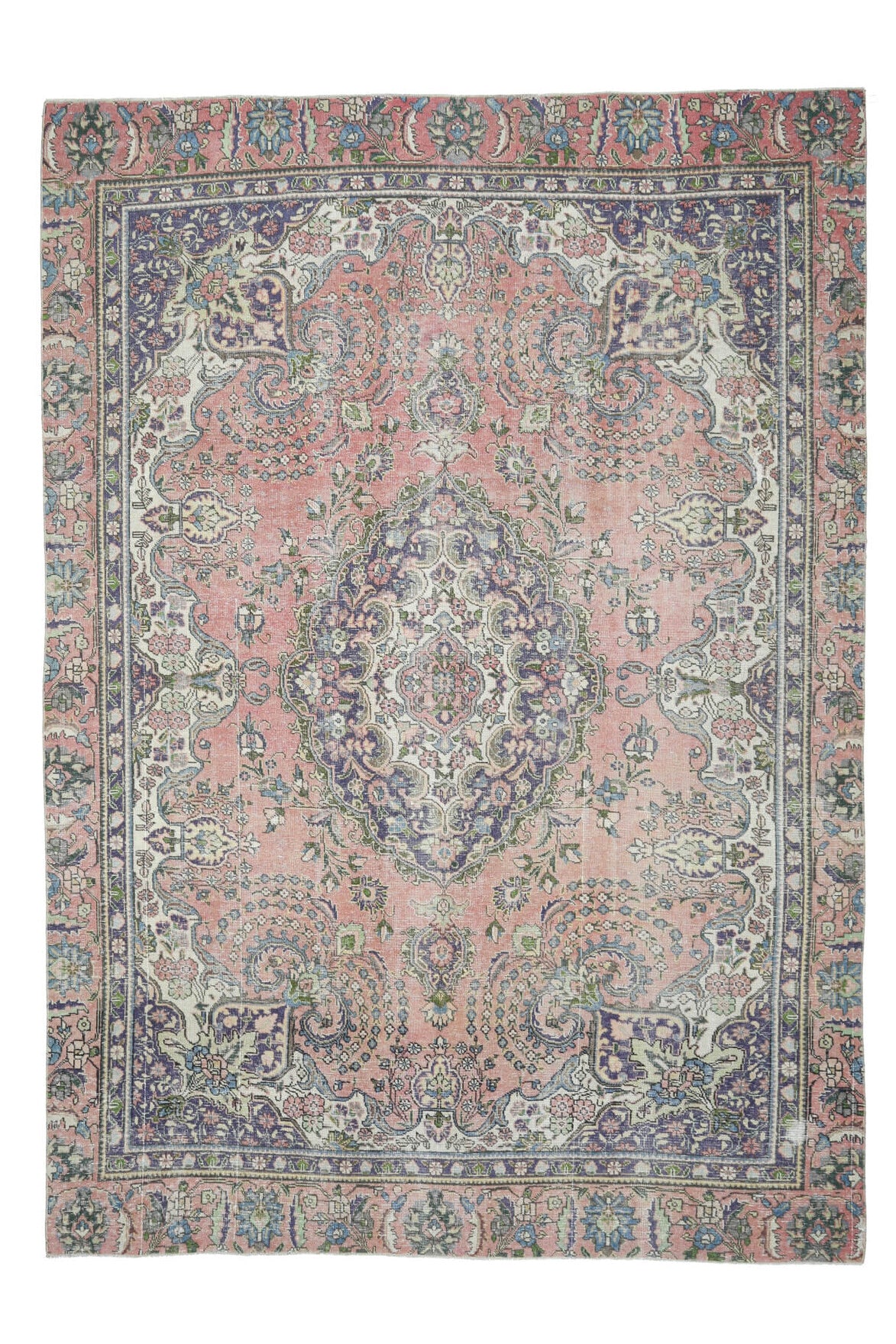Persian Pink Vintage Large Area Rug