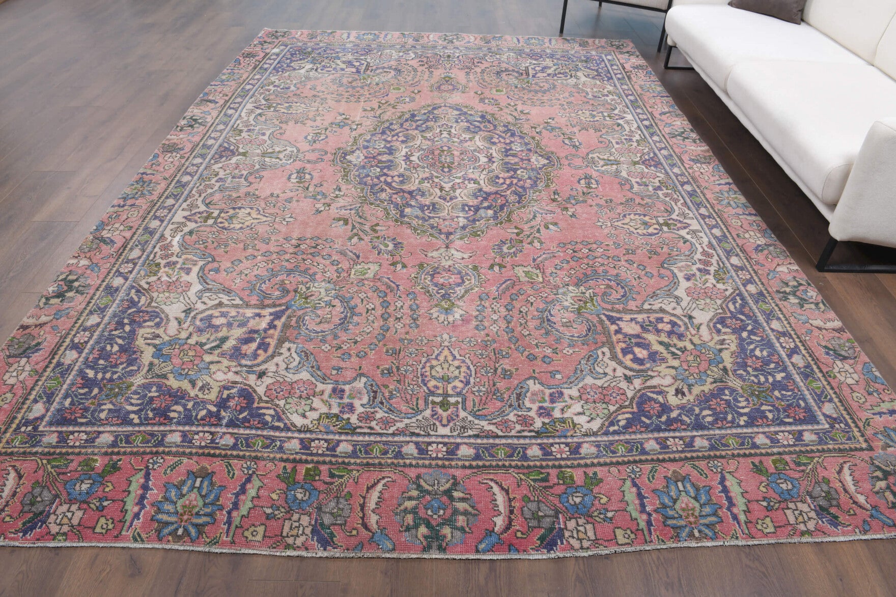 One-of-a-kind 1970s Persian vintage area rug in wool, 8'3" x 11'8"