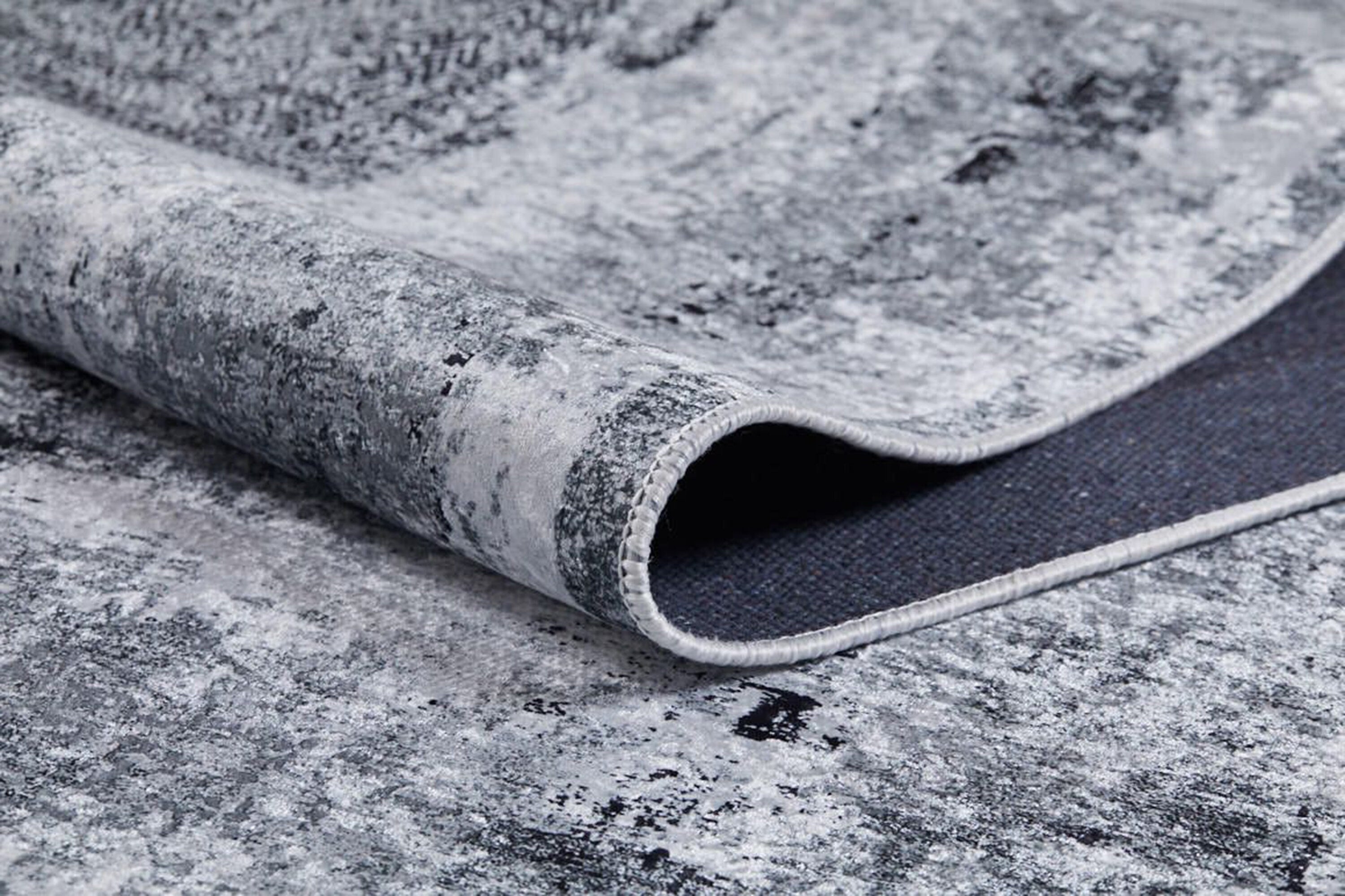 Alae Abstract Distressed Neutral Gray Rug