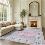 Alice Pale Pink Modern Oushak Rug